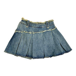 Fabricant OEM de jupes en jean délavé clair pour femmes, vente en gros pour boutiques, OEM US, en gros, US - Product Image 6