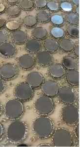 High Quality Handmade Pearl Beaded Woven Georgette <b>Fabric</b> for Wedding Gown Luxury Decoration From India Exporter at Best Price - Product Image 2