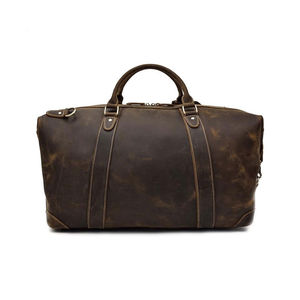 Sac de voyage en cuir avec bandoulière réglable, sac à main imperméable en polyester durable, sac de week-end extra large avec compartiment à chaussures - Product Image 3