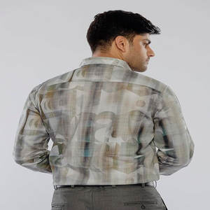 Camisas Casuales de Manga Larga para Hombre, Tejido Dobby, Transpirables y Antiarrugas, 100% Algodón Orgánico para Adolescentes - Venta al Por Mayor - Product Image 2