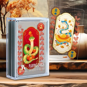 Le serpent prospère, cartes à jouer lavables en plastique transparent - Product Image 2