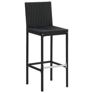 Ensemble de 4 tabourets de bar noirs - Product Image 3