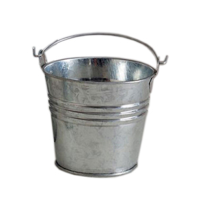 Seau en fer galvanisé en métal, décoration de jardin de maison, luxe, paquet de 5 pièces seau seau à poignée unique - Product Image 3