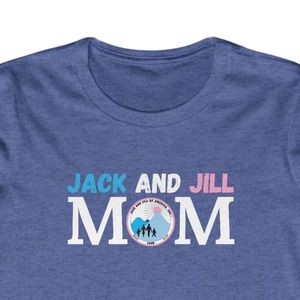 T-shirt graphique personnalisé Jack and Jill pour femmes, coton respirant, manches courtes, col rond, tee-shirt décontracté pour femmes, logo personnalisé - Product Image 3
