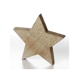 ของตกแต่งกลางโต๊ะรูปดาวไม้สไตล์วินเทจสำหรับตกแต่งบ้าน ห้องนั่งเล่น โต๊ะรับประทานอาหาร และจัดแสดงในช่วงเทศกาล - Product Image 3