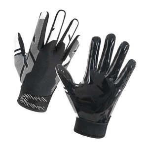 Gants de sport d'extérieur à doigts entiers en PU, noir et blanc, antidérapants, unisexes, toutes saisons, fermeture auto-agrippante, imprimés par sublimation - Product Image 4