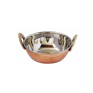 Food Safe Hammered Copper Serving Dish Stainless Steel Lined Handmade <b>Kitchenware</b> for Luxury Dining Experience for Home Hotel - Product Image 4