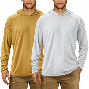 Sudaderas Deportivas para Hombre con Logotipo Personalizado en la Parte Delantera, Impresión por Transferencia de Calor, 160g Poliéster Transpirable de Secado Rápido UPF 50+, para Entrenamiento al Aire Libre y Pesca - Product Image 1