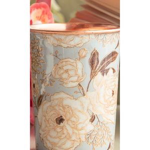 Eleve su colección de vasos con nuestro exquisito vaso de vidrio floral chapado en oro de cobre puro, maestrosmente elaborado a mano por expertos artesanos. - Product Image 2