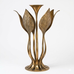 Portavelas de Metal de Aluminio con Diseño Acanalado Estilo Boho para Centros de Mesa de Hogar, Oficina, Fiestas y Celebraciones - Product Image 6