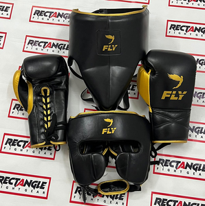 Kit complet de vêtements de combat Fly : Gants de boxe, protège-tête, protection des jambes, équipement d'entraînement MMA, kickboxing, fitness, équipement sportif, Factory Pro - Product Image 6
