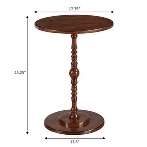 Mesa Auxiliar de Madera Hecha a Mano, Mueble Decorativo Elegante con Construcción Duradera, Forma Compacta para Dormitorio o Sala de Estar - Product Image 1