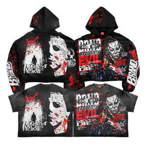 Hoodie court zippé personnalisé en molleton 100 % coton, coupe oversize, style streetwear, écologique, respirant, OEM - Product Image 6
