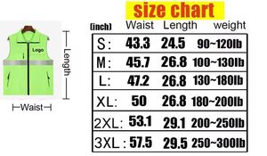 Chaleco de Seguridad Reflectante de Alta Visibilidad para Invierno, Ropa para Voluntarios, Uniforme de Supermercado, Logotipo Personalizado - Product Image 4