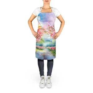 Michigan Apple Blossoms Watercolor Unisex Large Multicolor <b>Apron</b> New Adult <b>Kitchen</b> Server for Cooking Gardening-for <b>Women</b> Men - Product Image 2
