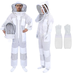 Traje de Apicultura de 3 Capas de Poliéster para Hombre y Mujer, Resistente al Calor 100-150°C, Cobertura Total del Cuerpo, Guantes Duraderos - Product Image 1