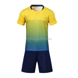 Maillots de football personnalisés en gros, différentes couleurs, avec votre propre logo, ensembles uniformes de football pour hommes, 100% polyester, séchage rapide - Product Image 1