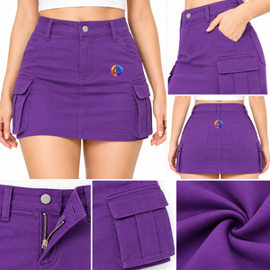El diseño moderno y la cintura que realza la figura hacen que la minifalda para mujer sea adecuada para looks modernos con blusas, camisas, chaquetas y diseños. - Product Image 5