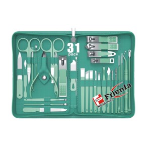 ชุดทำเล็บมือดูแลเล็บชุดกรรไกรตัดเล็บชุดดูแลเล็บเท้าสแตนเลส31ชิ้น - Product Image 1