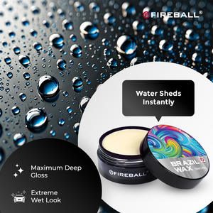 Cera de Carnauba Brasileña FIREBALL Premium 150ml, Alto Brillo, Protección UV para el Exterior del Automóvil, Mejora el Color de la Pintura, Crea una Superficie Lisa - Product Image 5