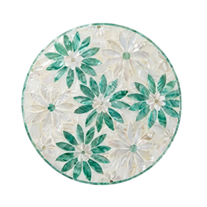 Elegant Mother of Pearl Charger Plate Shell <b>Placemat</b> for Boho Beach Wedding & Premium Setting Storage - Product Image 1