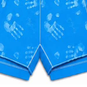 Sky Blue <b>White</b> <b>Swim</b> <b>Shorts</b> Lightweight Quick Dry Breathable Drawstring Waist Training Performance Athletic Swimming Sportswear - Product Image 5
