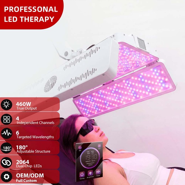 Instrument Skin 450 580 610nm Adjustable Stand Commercial PDT Machine LED Light Therapy Beauty Device