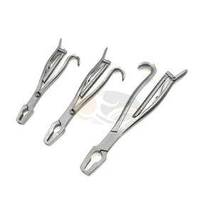 Ensemble de 3 pinces orthopédiques vétérinaires miniatures pour la réduction osseuse, pinces de maintien osseux en acier inoxydable, manuelles - Product Image 1