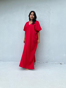 Double Gauze Cotton <b>Kaftan</b> Dress Womens Summer Dress Beach Cover Up Vacation Caftan Cruise Party Wear - Product Image 3