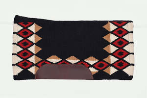 Tapis de selle western haut de gamme en feutre de laine avec doublure polaire, antidérapant et absorbant les chocs, pour l'équitation et l'entraînement. - Product Image 4