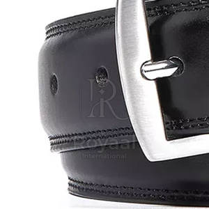 Cinturones de Cuero para Hombre con Diseño Único y Logotipo Personalizado, Cinturones de Cuero Genuino de Alta Calidad a Precio Económico, Hechos en Pakistán - Product Image 3