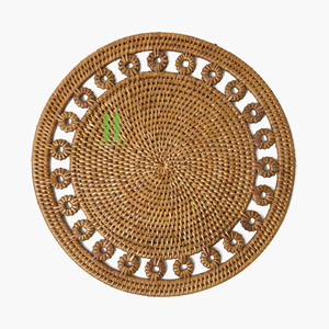 Eco Friendly Rattan Charger <b>Plate</b> Table Accessories <b>Mats</b> Pads Home Decoration Classic Style Wholesale Rattan 2026 From Vietnam - Product Image 1