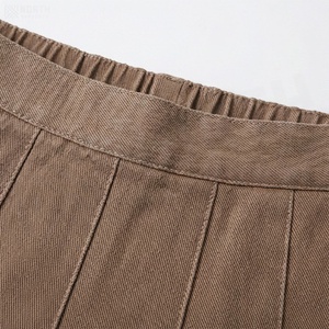 Minifalda Plisada para Mujer, Color Sólido, Cintura Alta, Corte Regular, Tejido de Tela, Cómoda, Estilo para Todas las Temporadas - Product Image 4