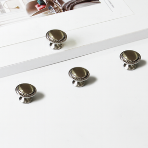 Poignée de tiroir en alliage de zinc avec bordure en corde, contemporaine, durable, écologique, installation facile, quincaillerie pour chambre, armoire, salle de bain - Product Image 1