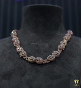 Iced Out Cuban Link <b>Infinity</b> Chain Luxury Moissanite Diamond with 925 Sterling Silver Hip Hop Jewelry for Men & Women - Product Image 1