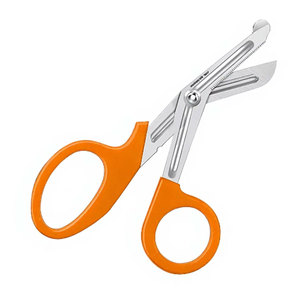 Tijeras de enfermería para traumatismos, de 5.5 pulgadas, naranjas, de acero inoxidable alemán de grado médico, para primeros auxilios, vendajes, emergencias y cirugía. - Product Image 2