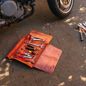 Handmade leather <b>tool</b> <b>roll</b> organizer bags wholesale supplier OEM custom premium portable storage for sale in reasonable price - Product Image 6