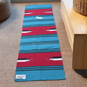 พรม kilim ทรงเรขาคณิตสไตล์โบฮีเมียนพรมถักลายสี่เหลี่ยมทนทานสำหรับการใช้ชีวิต - Product Image 6