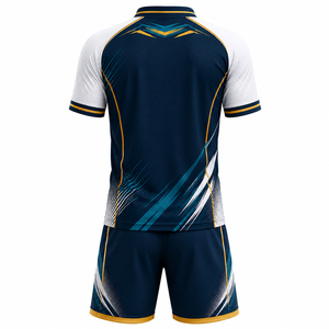 Maillot de football personnalisé pour homme, à manches courtes, géométrique, respirant et sublimé - Product Image 1
