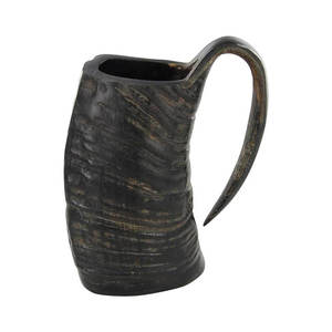 Mug à boire en corne naturelle Viking pour vin et bière, mugs à boire uniques, parfaits pour les fêtes, les mariages et autres événements. 2026 - Product Image 1