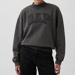 Premium Women's Customized Logo Terry Boxy Pullover Sweatshirt Eco-Friendly Breathable <b>Drop</b>-Shoulder Soft Cotton Fleece Puff - Product Image 2