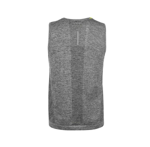 Camiseta sin mangas para hombre HSI con bloques de color, cuello mandarín, tejido a rayas, transpirable, de poliéster/algodón, para uso casual. - Product Image 5