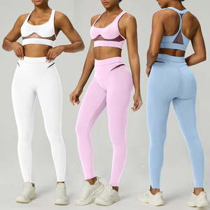 Womens Casual Fitness Outfit <b>Set</b> Two Piece Gym <b>Set</b> Active Yoga Wear Training Workout Sportswear Gym Fitness <b>Sets</b> - Product Image 3