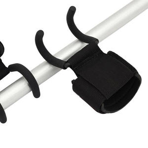 Ganchos de levantamiento de pesas profesionales de alta resistencia con logotipo personalizado, acabado mate, para entrenamiento de fuerza con barra, sin logotipo. - Product Image 3