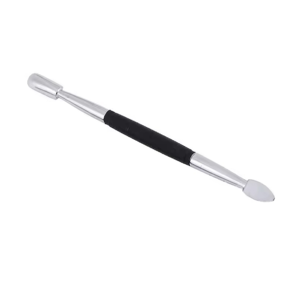Pousse-cuticules en acier inoxydable, éliminateur de peaux mortes et lime à ongles, outil professionnel de manucure et pédicure pour le soin des ongles - Product Image 1