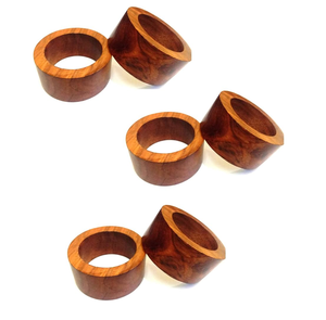Porte-serviettes en bois de manguier, organiseur parfait pour la table, anneau porte-serviettes pour hôtel, maison et restaurant. - Product Image 5