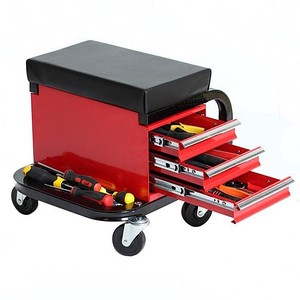 Multi Functional Maintenance Tool Cart Drawer Utility Tool Cart 3 Drawers,Tool Tray with Padded Seat, 350lb Load GAPGAR025 - Product Image 5