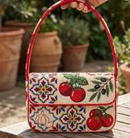 Sac à main personnalisé fait main, professionnel, de luxe, tendance, bohème, floral, perlé, robuste, léger, écologique, sûr, brodé, portable, magnétique