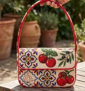 Sac à main personnalisé fait main, professionnel, de luxe, tendance, bohème, floral, perlé, robuste, léger, écologique, sûr, brodé, portable, magnétique - Product Image 6