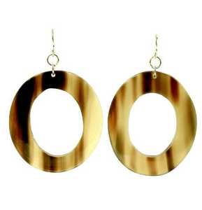 Pendientes de Cuerno de Búfalo Natural para Mujer, Ecológicos, Hechos a Mano, Modernos, Ligeros, Elegantes, Joyería de Boda, Forma Natural, Uttar Pradesh - Product Image 5